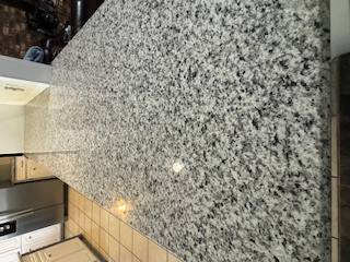 Granite countertop installed